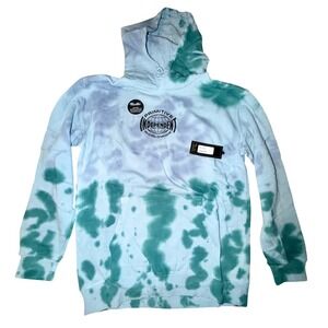 Primitive x Independent Global Washed Light Blue TieDye Hoodie Mens, Size L, NWT